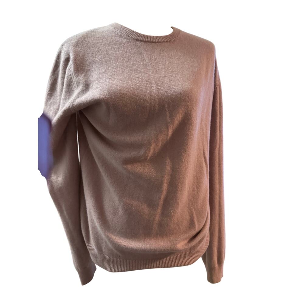 ZARA Men's 100% Cashmere Crew Neck Sweater Lavender Mens Size Large .